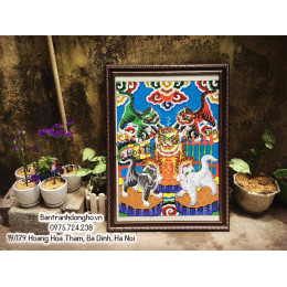 Tranh Hàng Trống Ngũ Hổ (50x70 cm) Tranh Hàng Trống Ngũ Hổ (50x70 cm)
